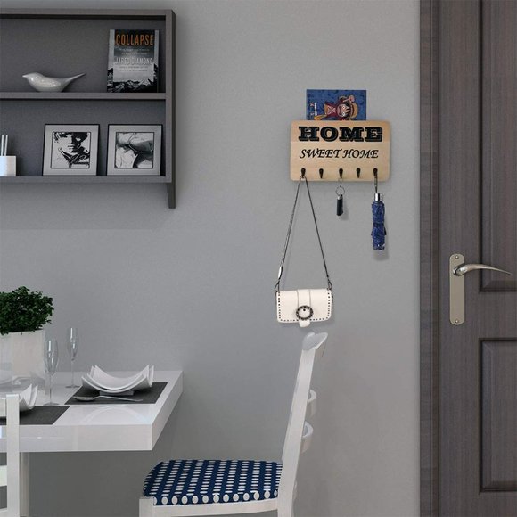 Key Holder Rack Home Decor for Entryway Wall Mount - Picture 7 of 8